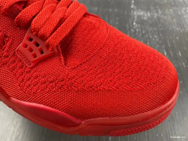 Rep AQ3559-600 Jordan Retro 4 Flyknit Red 0606